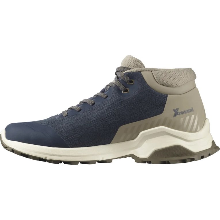 Salomon X Reveal Chukka CSWP Men's Winter Boots Navy / Khaki | CA 20F14